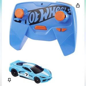 Hot Wheels Blue and Orange Racing Car with Remote